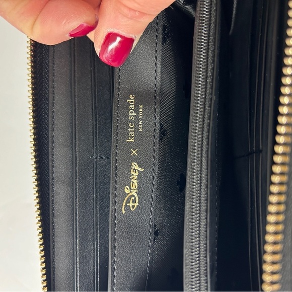 NWT Kate Spade x Disney White Leather Minnie Mouse Large Continental Wallet - Picture 5 of 6